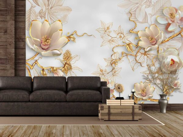 پوستر دیواری گل هلندی سه بعدی